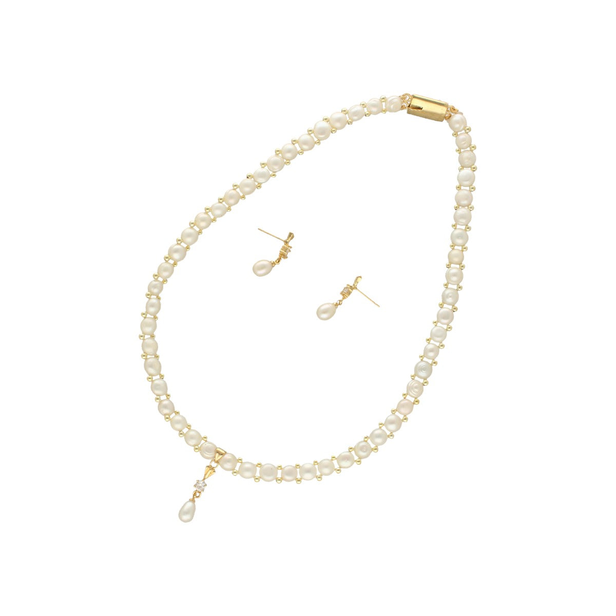 J Pearls Jabi 1 Line Pearl Necklace - Distacart