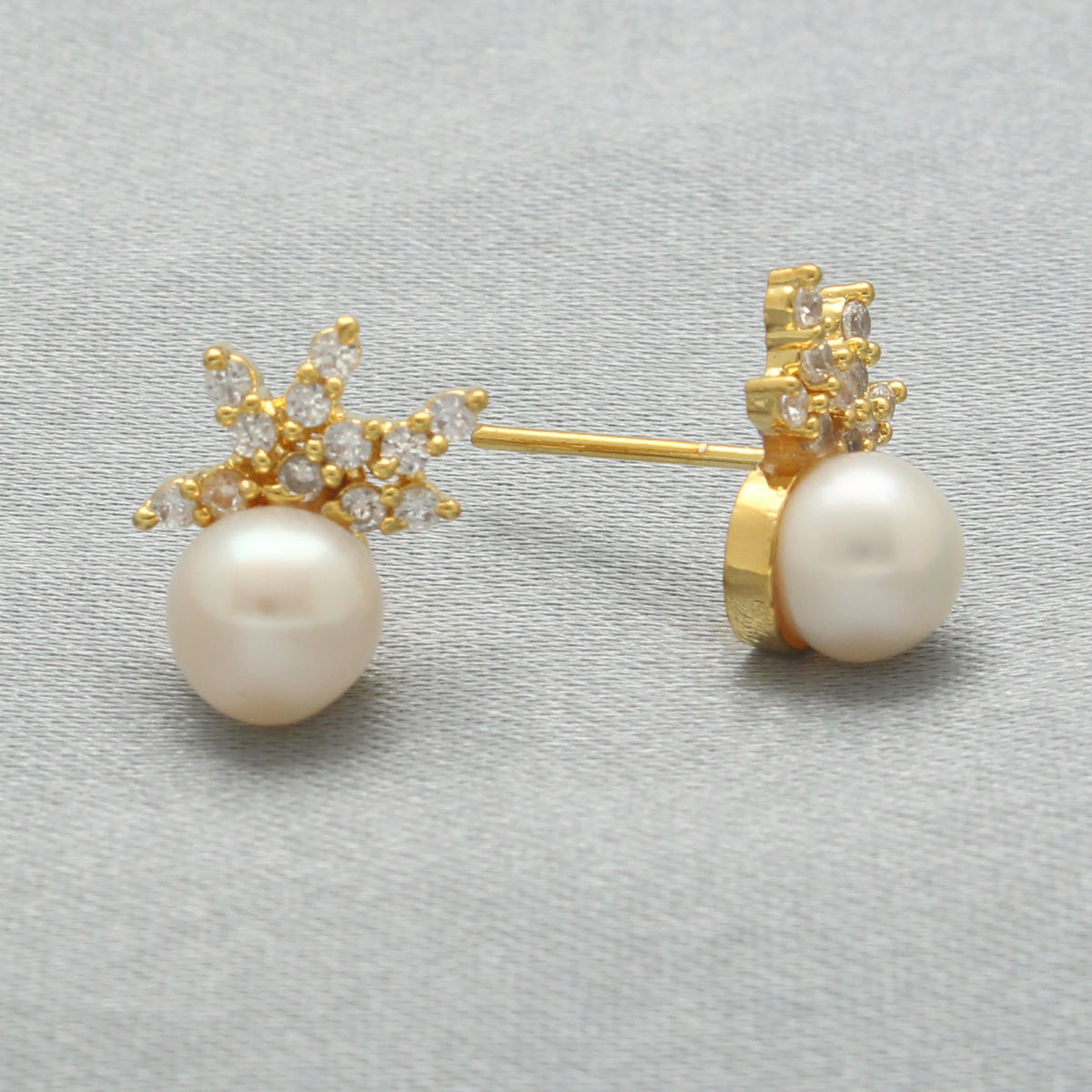 J Pearls Zuri Pearl Earrings Pack 4 - Distacart