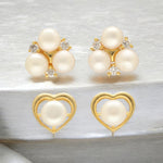 Thumbnail for J Pearls Larisa Pearl Earrings Pack 2 - Distacart