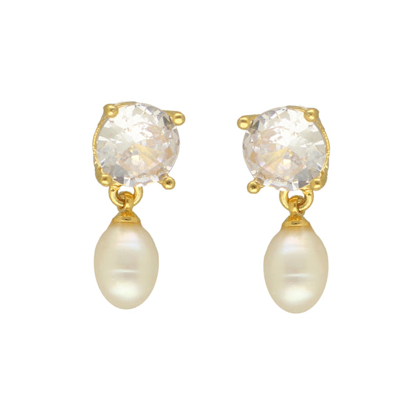 J Pearls Ipsit Pearl Earrings - Distacart