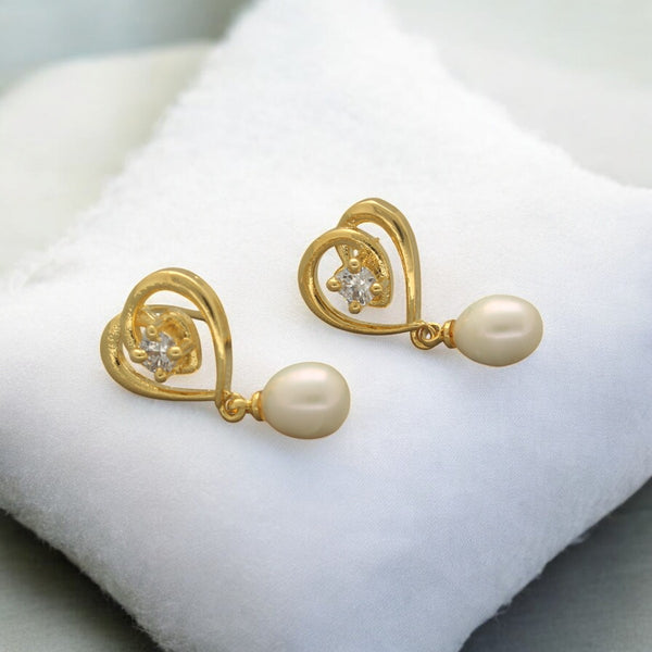 J Pearls Lovely Pearl Earrings - Distacart