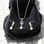 Thumbnail for J Pearls Amora Pearl Pendant Set - Distacart
