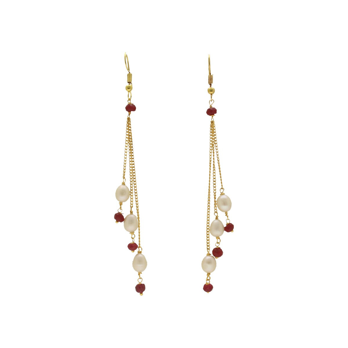 J Pearls Adora Pearl Earrings - Distacart