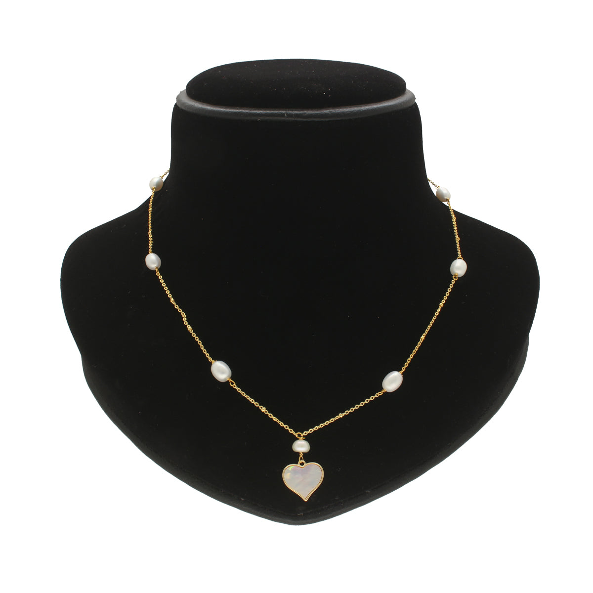 J Pearls Heart Pearl Pendant Set - Distacart