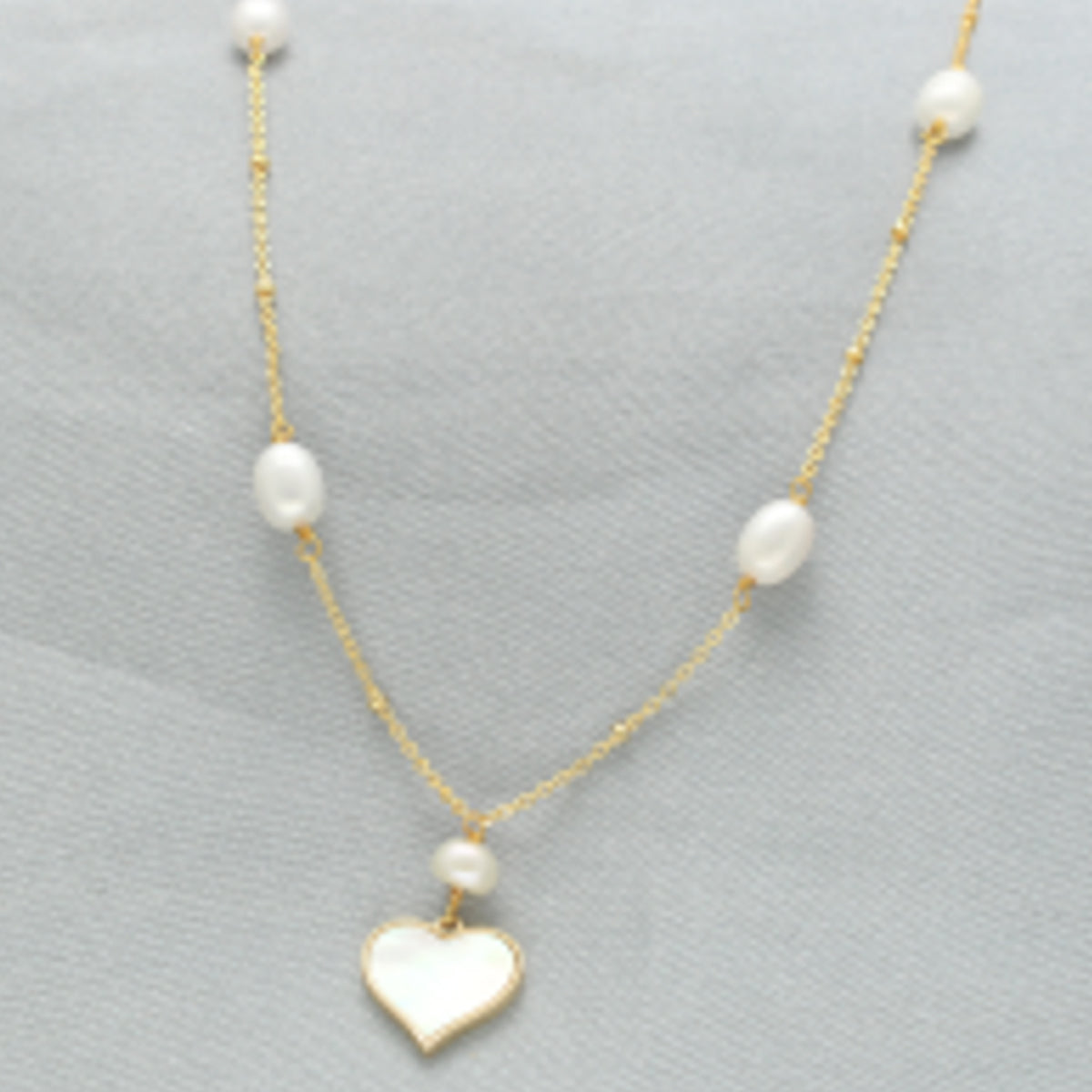 J Pearls Heart Pearl Pendant Set - Distacart