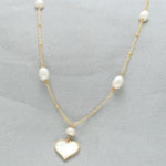 Thumbnail for J Pearls Heart Pearl Pendant Set - Distacart