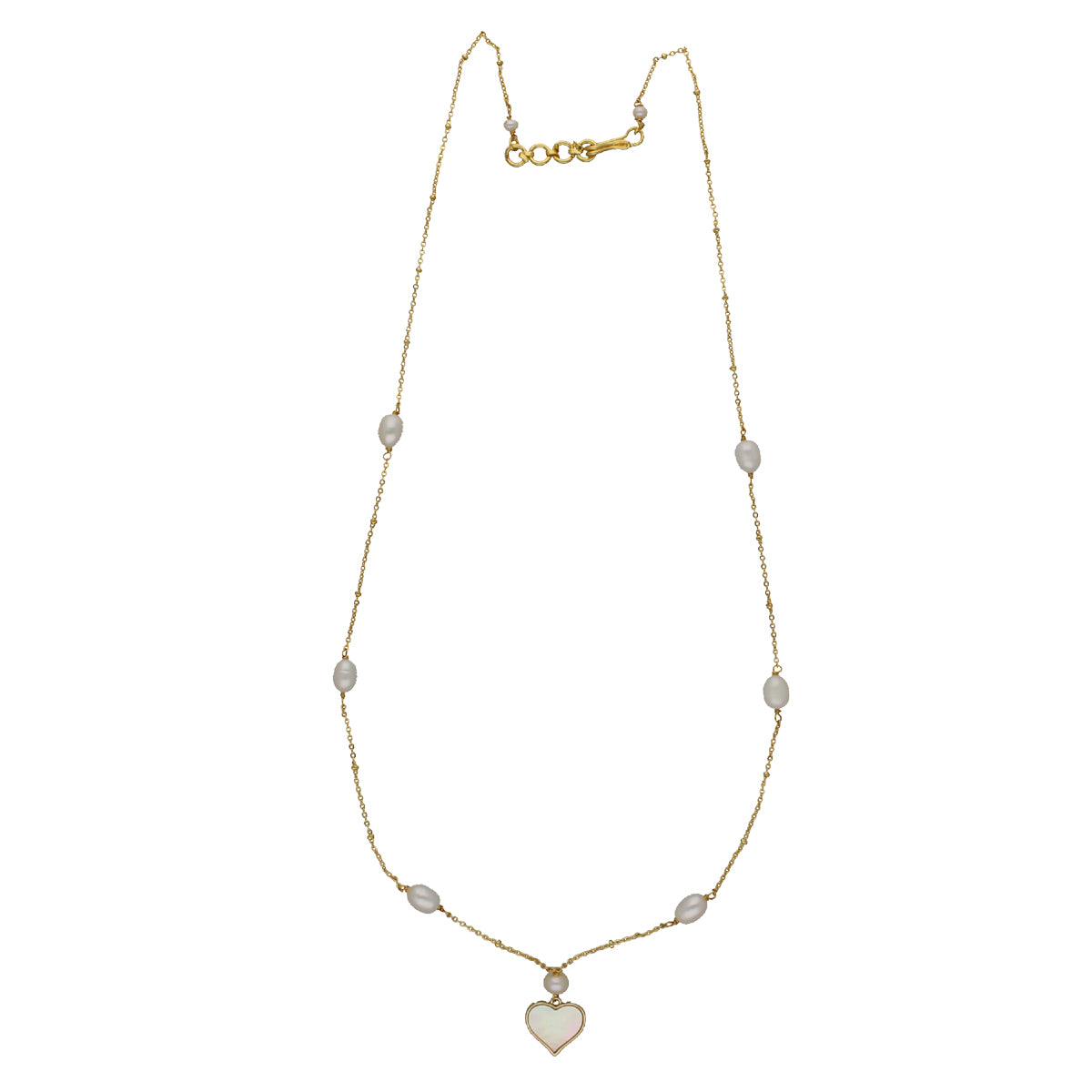 J Pearls Heart Pearl Pendant Set - Distacart