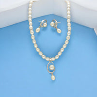 Thumbnail for J Pearls Uma Pearl Necklace Set