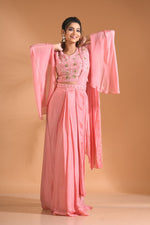 Thumbnail for Morchari Co Ord Set With Dupatta Hand Embroidery - Green - Distacart