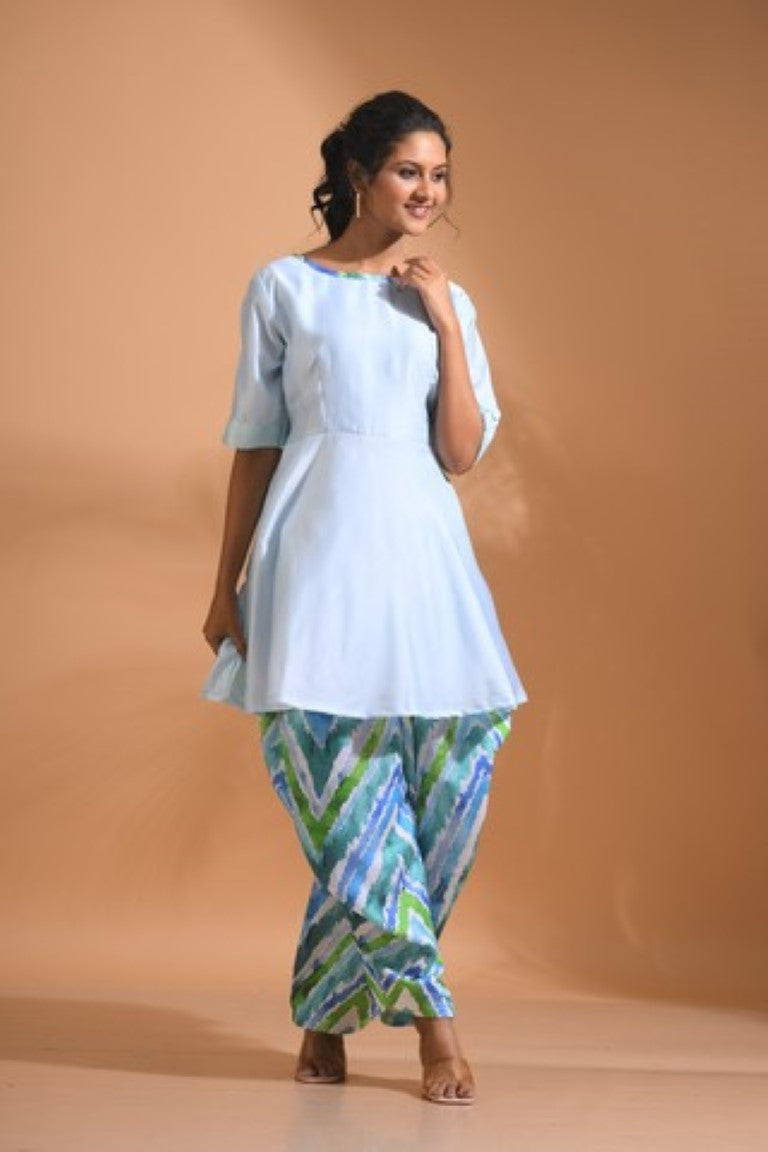 Morchari Patiala Salwar Top - Multicolour - Distacart