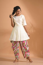 Thumbnail for Morchari Patiala Salwar Top - Multicolour - Distacart