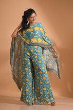 Thumbnail for Morchari Kaftan Set With Hand Embroidery - Multi - Distacart