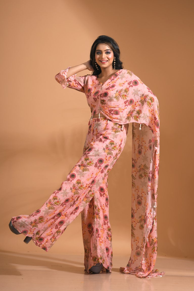 Morchari Top And Pant - Light Pink - Distacart