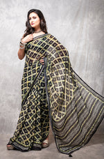 Thumbnail for Morchari Georgette Saree With Digital Print - Multicolour - Distacart