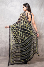 Thumbnail for Morchari Georgette Saree With Digital Print - Multicolour - Distacart