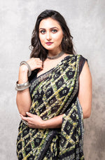 Thumbnail for Morchari Georgette Saree With Digital Print - Multicolour - Distacart
