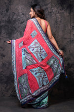 Thumbnail for Morchari Georgette Saree With Digital Print - Multicolour - Distacart