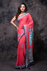 Thumbnail for Morchari Georgette Saree With Digital Print - Multicolour - Distacart