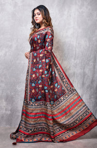 Thumbnail for Morchari Pure Opara Saree Digital Print - Multicolour