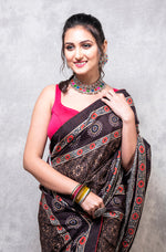 Thumbnail for Morchari Pure Opara Saree Digital Print - Multicolour - Distacart