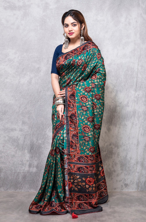 Morchari Pure Opara Saree Digital Print - Multicolour - Distacart