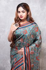 Thumbnail for Morchari Pure Russian Silk Saree Digital Print - Multicolour - Distacart