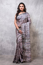 Thumbnail for Morchari Pure Russian Silk Saree Digital Print - Multicolour - Distacart