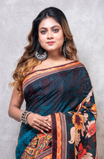 Thumbnail for Morchari Pure Dola Silk Saree Digital Print - Multicolour - Distacart