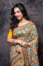 Thumbnail for Morchari Pure Dola Silk Saree Digital Print - Multicolour - Distacart