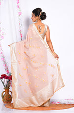 Thumbnail for Morchari Heavy Embroidery Saree - Cream - Distacart