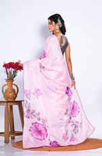 Thumbnail for Morchari Semi Digital Print Saree - Multicolour - Distacart