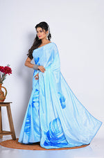 Thumbnail for Morchari Semi Digital Print Saree - Multicolour - Distacart