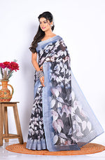 Thumbnail for Morchari Semi Digital Print Saree - Multicolour - Distacart