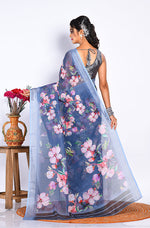 Thumbnail for Morchari Semi Digital Print Saree - Multicolour - Distacart