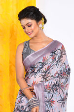 Thumbnail for Morchari Semi Digital Print Saree - Multicolour - Distacart