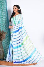 Thumbnail for Morchari Semi Digital Print Saree - Multicolour - Distacart