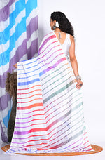 Thumbnail for Morchari Semi Digital Print Saree - Multicolour - Distacart