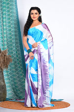 Thumbnail for Morchari Semi Digital Print Saree - Multicolour - Distacart