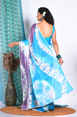 Thumbnail for Morchari Semi Digital Print Saree - Multicolour - Distacart