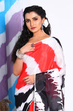 Thumbnail for Morchari Semi Digital Print Saree - Multicolour - Distacart