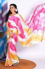 Thumbnail for Morchari Semi Digital Print Saree - Multicolour - Distacart