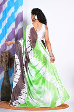 Thumbnail for Morchari Semi Digital Print Saree - Multicolour - Distacart