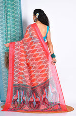 Thumbnail for Morchari Semi Digital Print Saree - Multicolour - Distacart