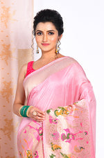 Thumbnail for Morchari Pure Russian Silk Saree - Rust - Distacart