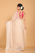 Thumbnail for Morchari Kota Embroidery Saree - Beige - Distacart