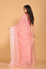 Thumbnail for Morchari Kota Embroidery Saree - Peach - Distacart