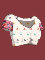 Thumbnail for Vedant Vastram Dhakai Jamdani Cotton Saree - Red - Distacart