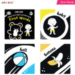 Thumbnail for Jolly Kids Baby's First High Contrast Board Books (Set of 4)| Black and White Board Books For Kids Ages 0 - 3 Years - Distacart
