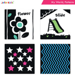 Thumbnail for Jolly Kids Baby's First High Contrast Board Books (Set of 4)| Black and White Board Books For Kids Ages 0 - 3 Years - Distacart