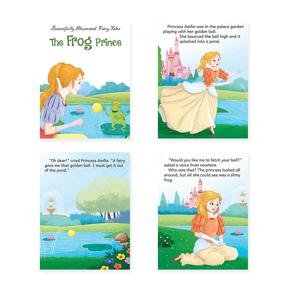 Jolly Kids Beautifully Illustrated Fairy Tales 4 in 1 Books B Set of 2| Ultimate Collection of Bedtime Megical Stories For Children Ages 3-8 Years - Distacart